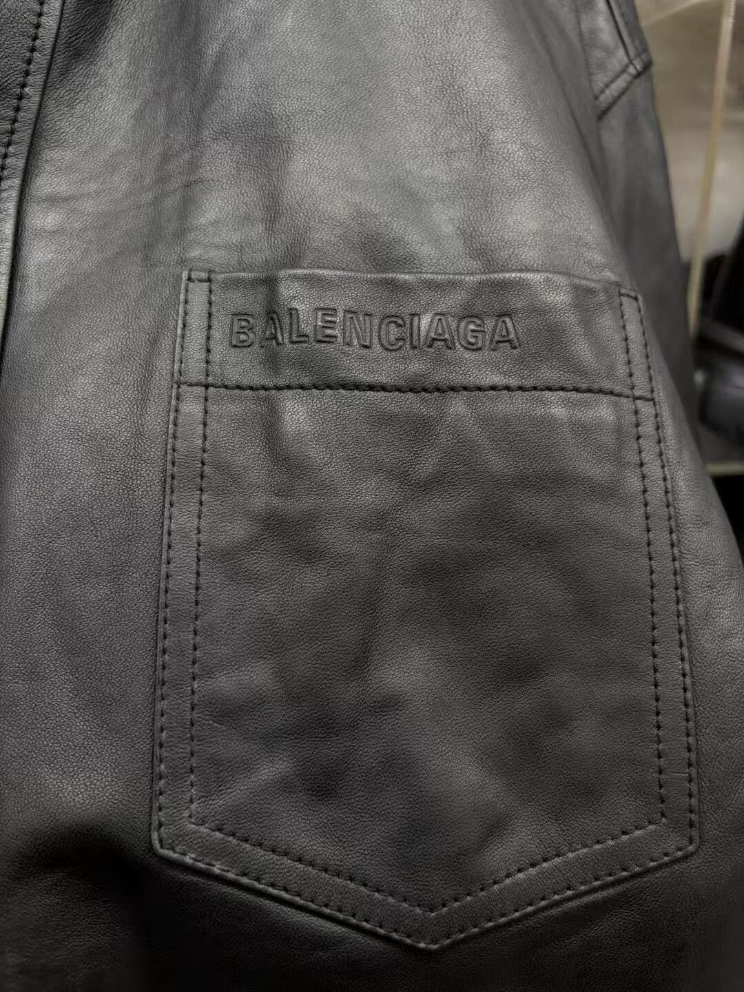 Balenciaga balenciaga pure leather parka jacket Size US L / EU 52-54 / 3 - 6 Thumbnail