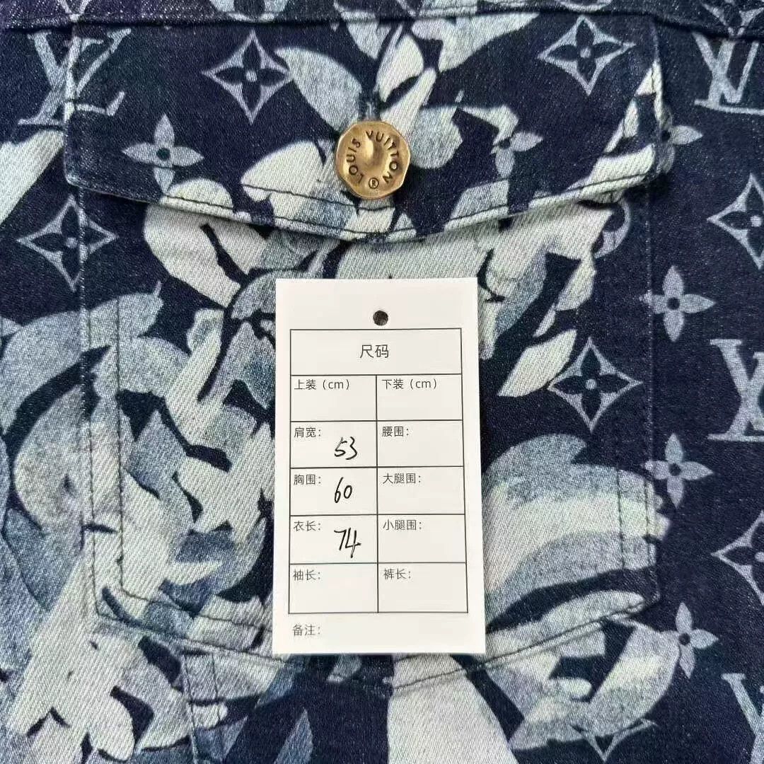 Louis Vuitton louis vuitton blue denim jacket with patterns Size US L / EU 52-54 / 3 - 5 Thumbnail