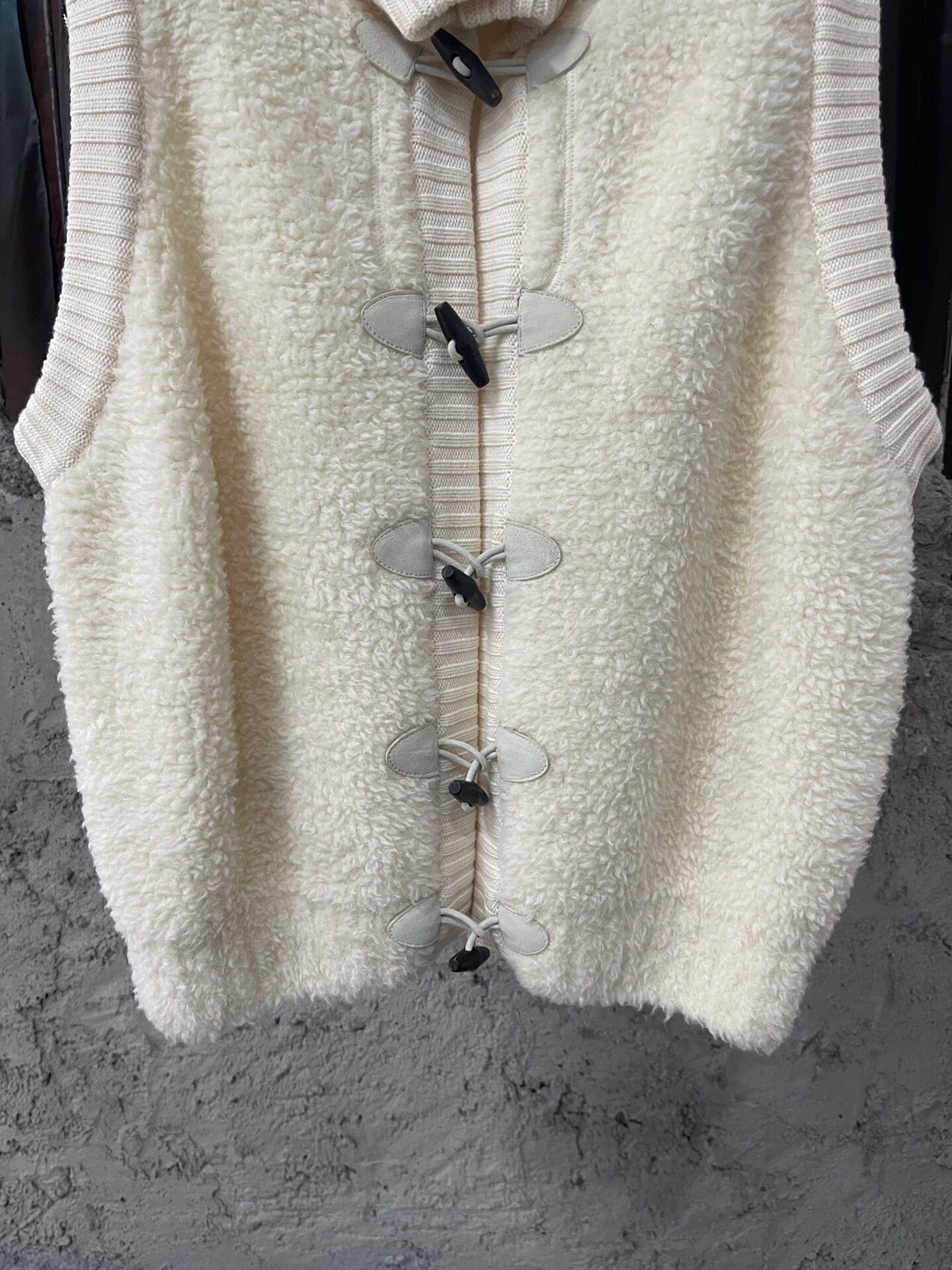 Dior dior cream lamb wool vest jacket Size S / US 4 / IT 40 - 3 Thumbnail