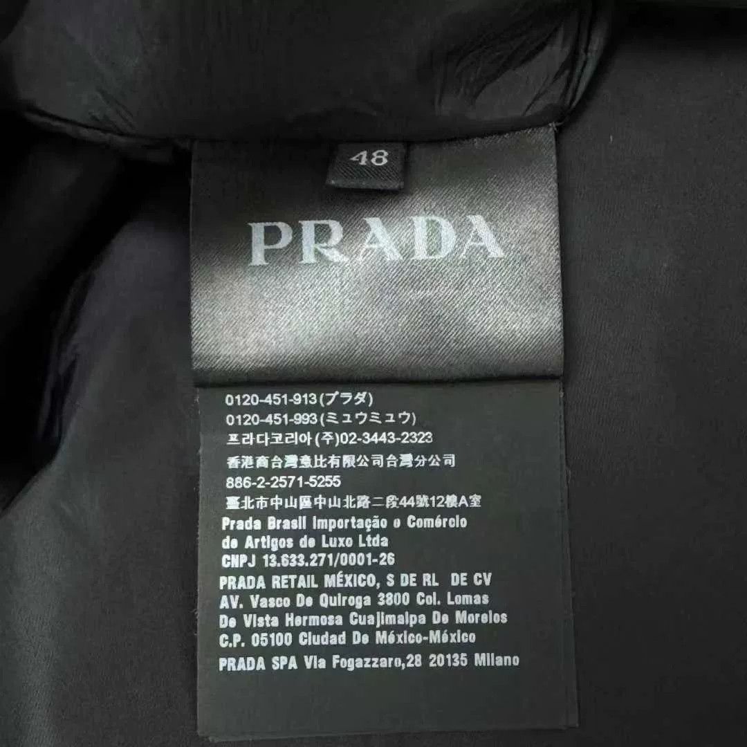 Prada prada black hooded zip-up cotton jacket Size US M / EU 48-50 / 2 - 5 Thumbnail
