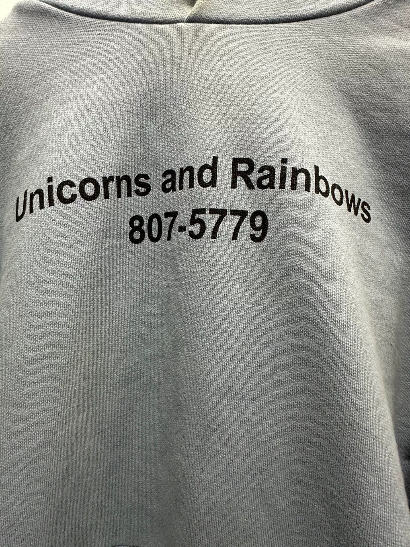 Vetements Blue Unicorn Unisex Sweatshirt Size XS / US 0-2 / IT 36-38 - 4 Thumbnail