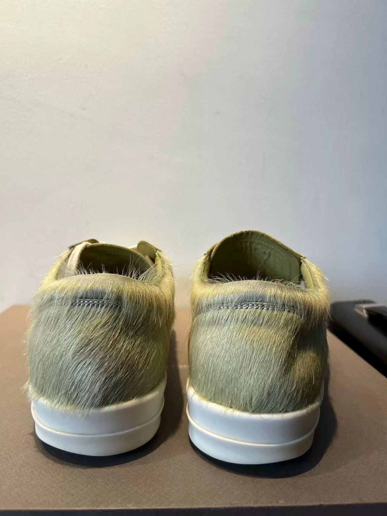 Rick Owens Rick Owens Green Hairy Sneakers Size 43 Size US 10 / EU 43 - 4 Thumbnail
