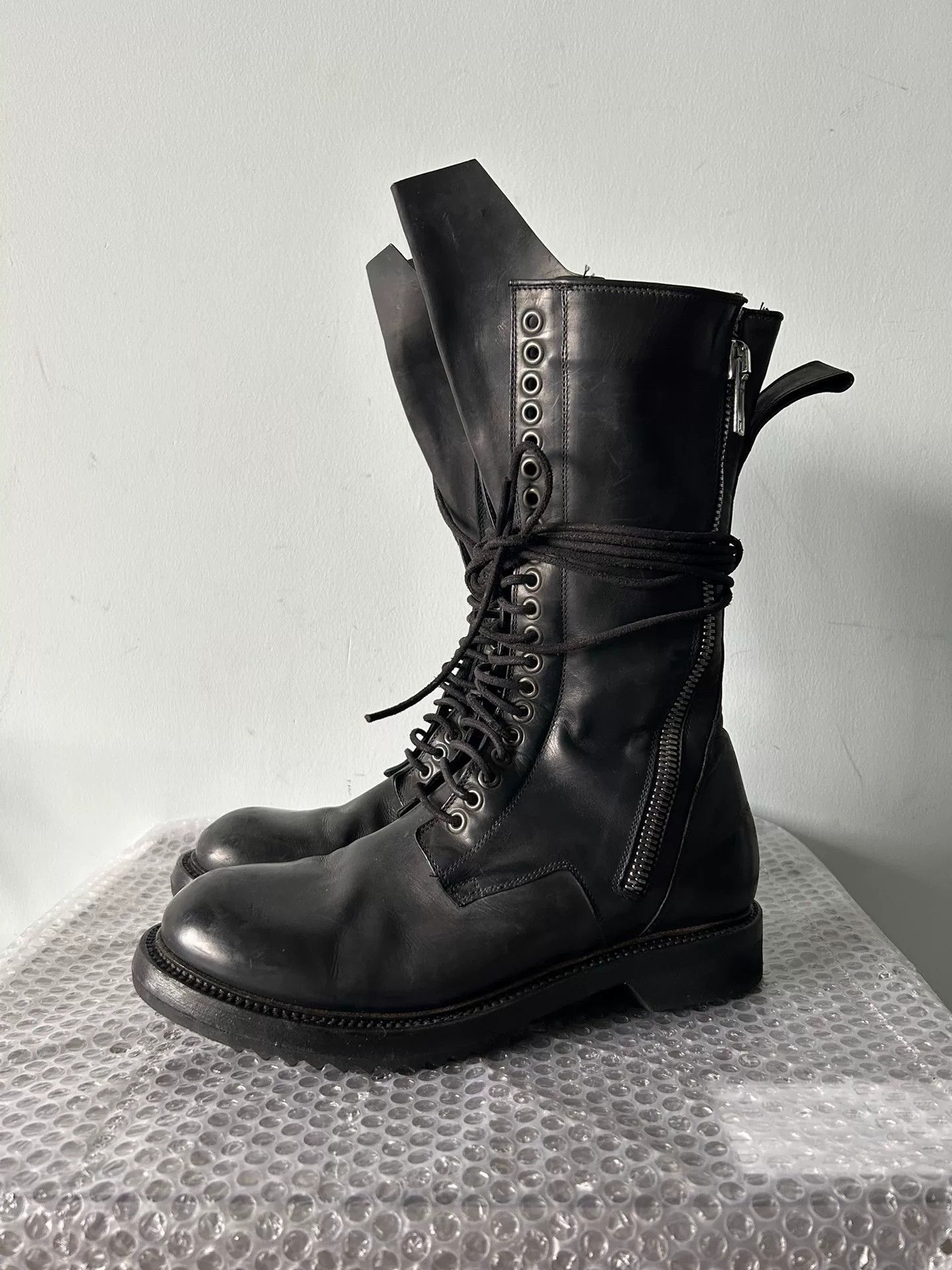 Rick Owens Rick Owens High-Top Zippered Boots Size US 8 / EU 41 - 2 Thumbnail