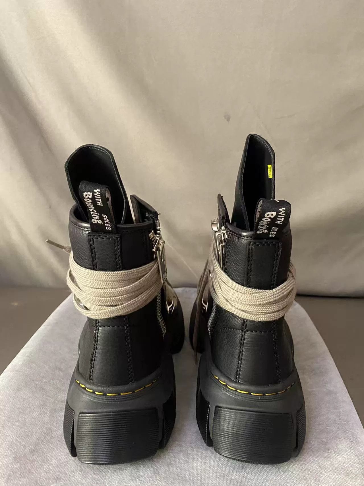 Rick Owens Rick Owens x Dr. Martens Black Boots Size US 5 / EU 37 - 3 Thumbnail