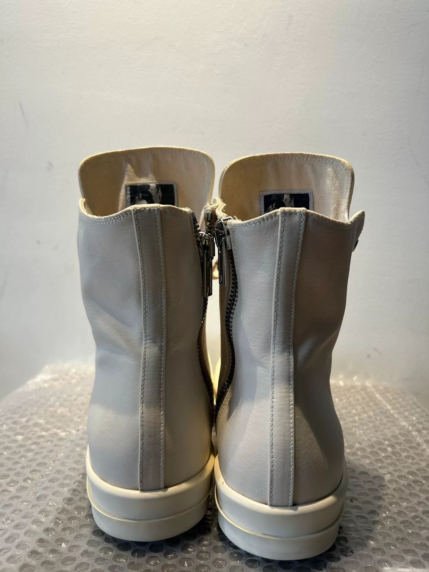 Rick Owens Rick Owens Beige High-Top Sneakers Size US 10 / EU 43 - 4 Thumbnail