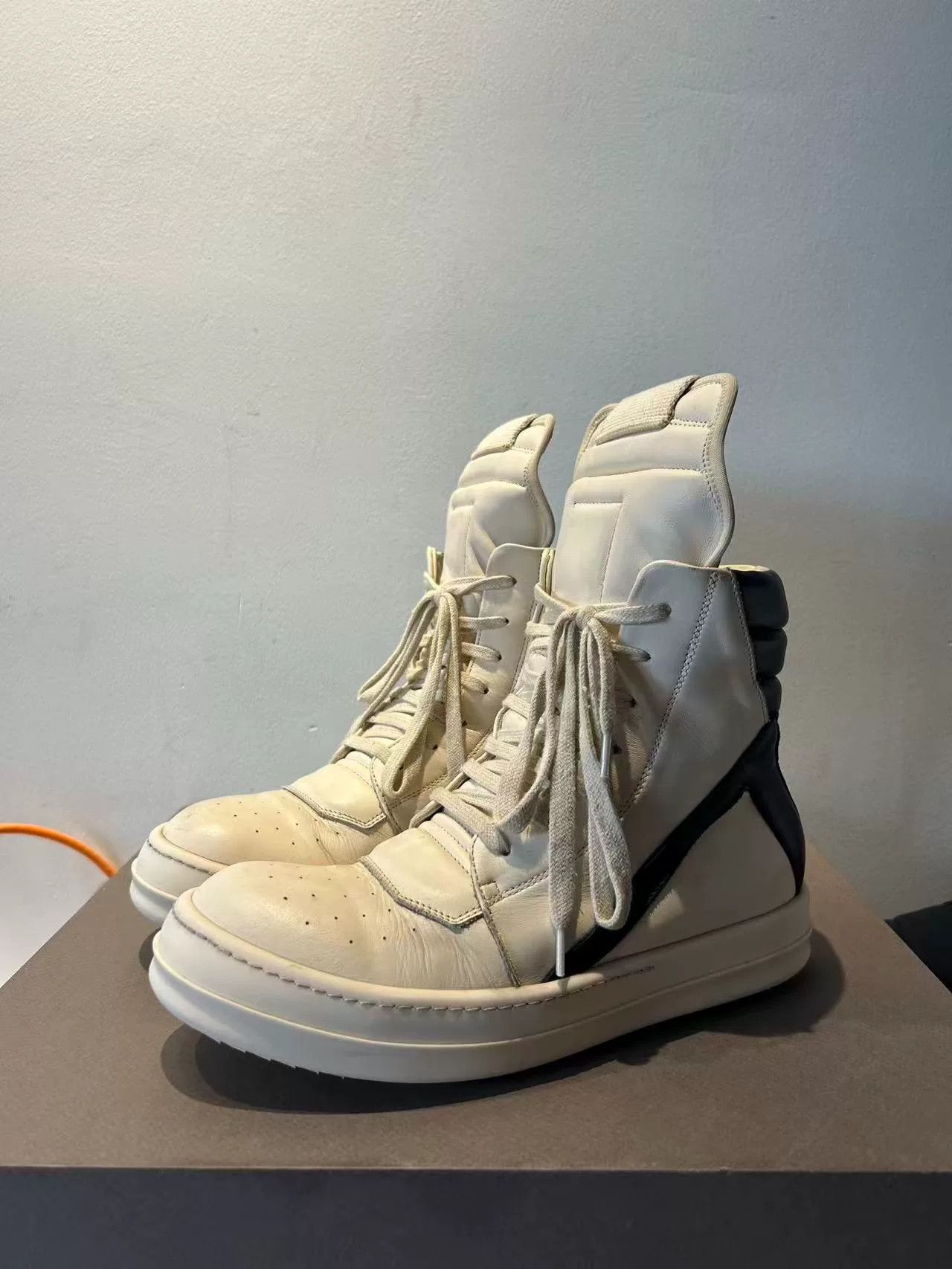 Rick Owens Rick Owens Black Leather High Tops Size US 6 / EU 39 - 2 Thumbnail