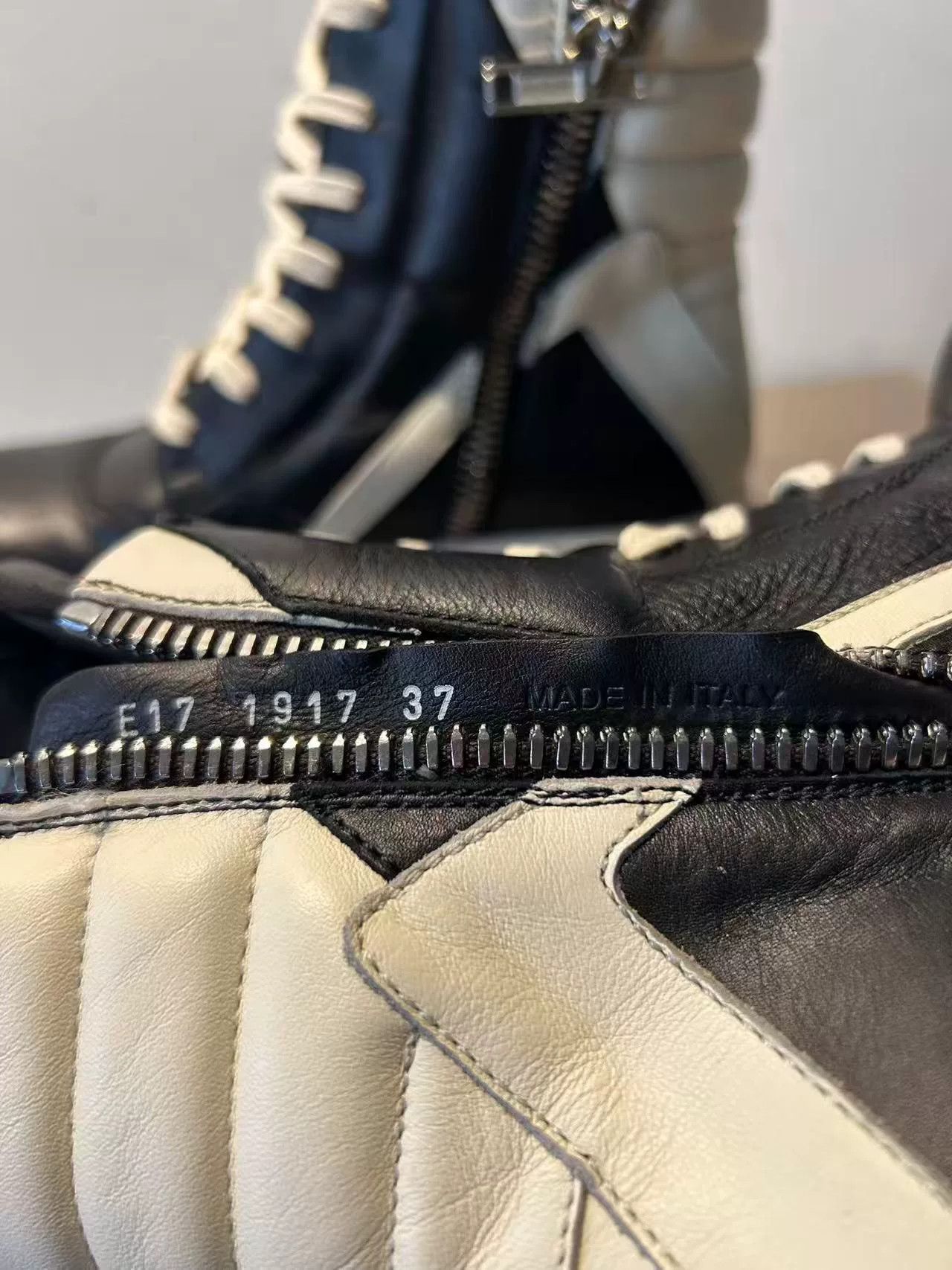 Rick Owens Rick Owens Triangle Leather Sneakers Size US 6 / EU 39 - 6 Thumbnail