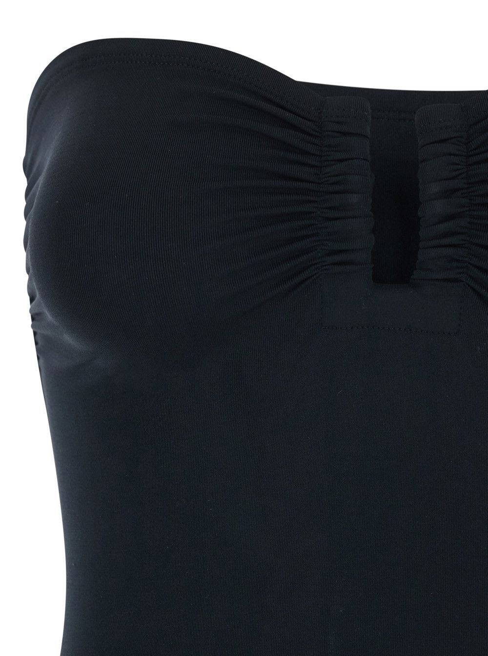 ERES 'Cassiopee' Black Sleeveless Swimsuit with Front Ruches in Tech Fabric Stretch Woman Size M / US 6-8 / IT 42-44 - 3 Thumbnail