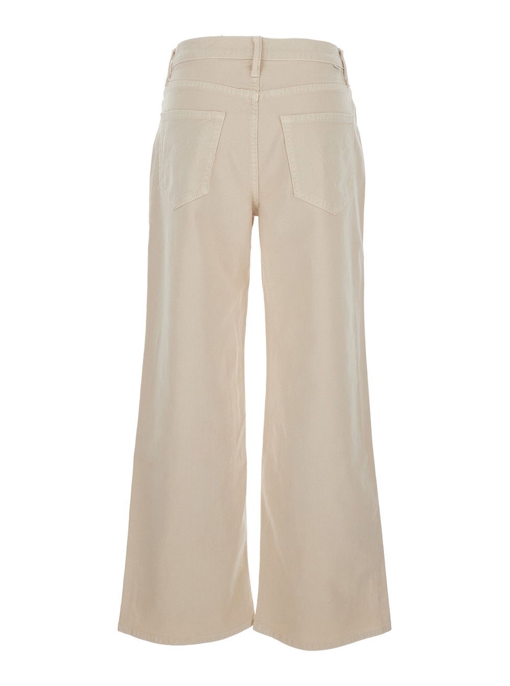 MOTHER Jeans 'The Dodger Flod' with Belt Loops and Wide Leg in Beige Denim for Women Size 24" / US 00 / IT 34 - 2 Thumbnail