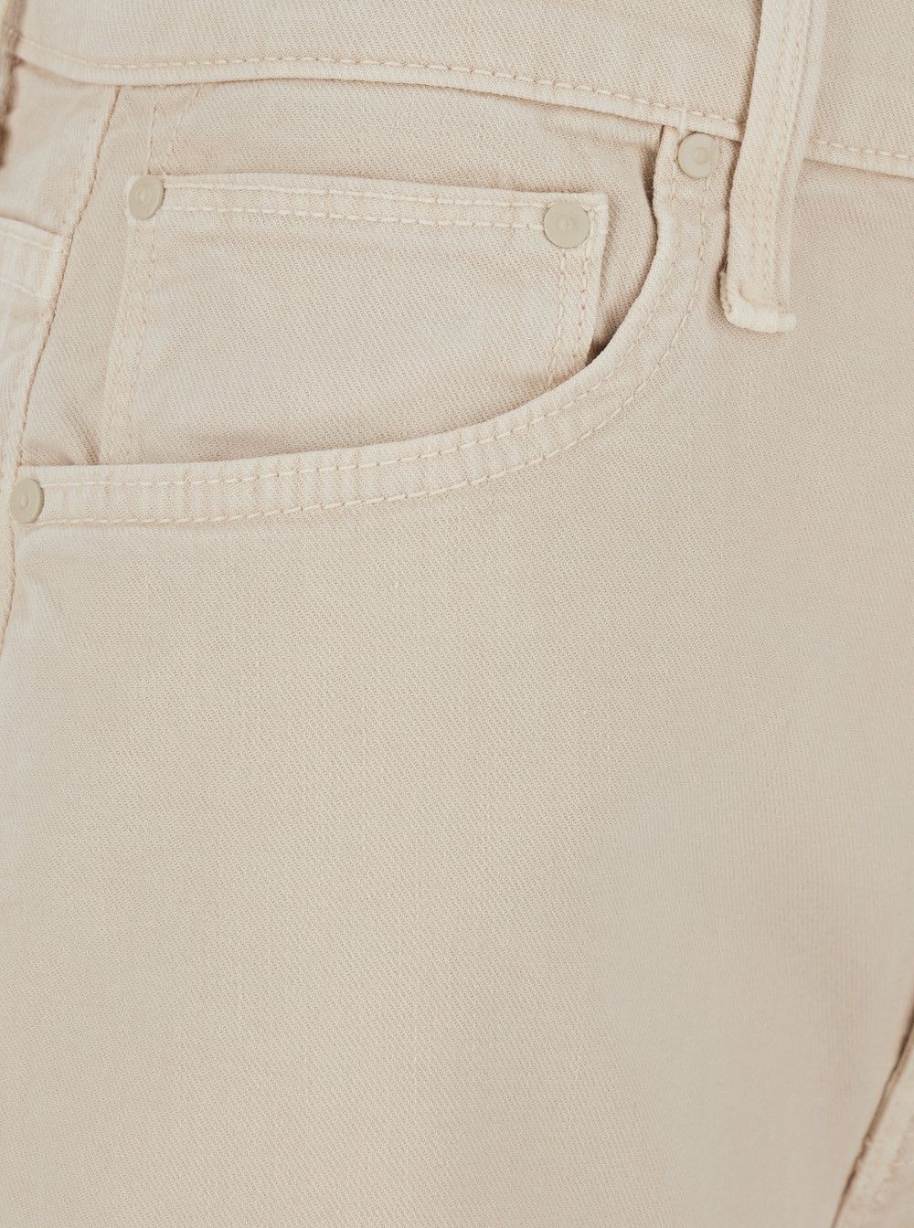 MOTHER Jeans 'The Dodger Flod' with Belt Loops and Wide Leg in Beige Denim for Women Size 24" / US 00 / IT 34 - 3 Thumbnail