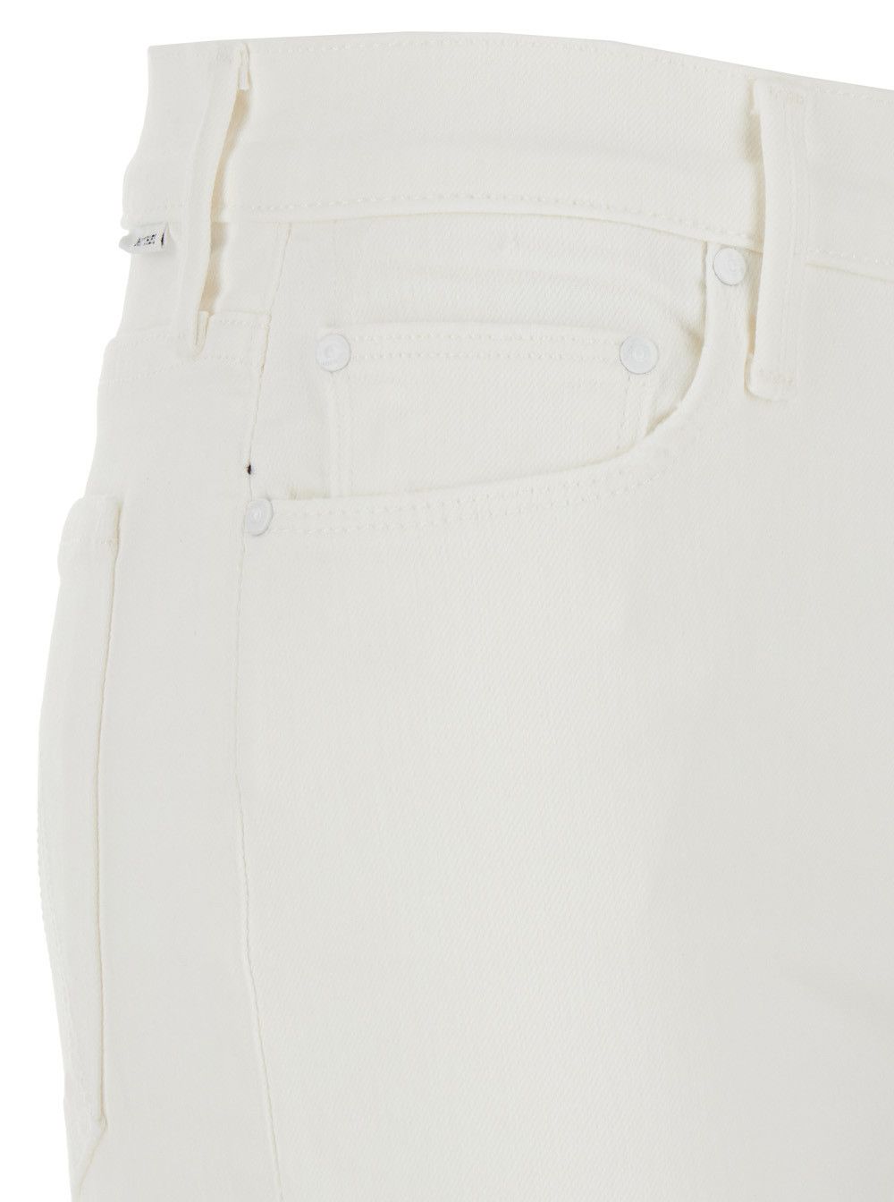 MOTHER 'The Twister Sneak' White Jeans with Belt Loops and Wide Leg in Denim Woman Size 27" / US 4 / IT 40 - 3 Thumbnail