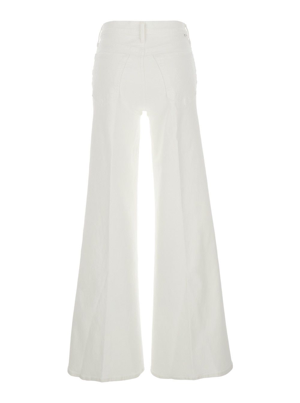 MOTHER 'The Twister Sneak' White Jeans with Belt Loops and Wide Leg in Denim Woman Size 29" - 2 Thumbnail