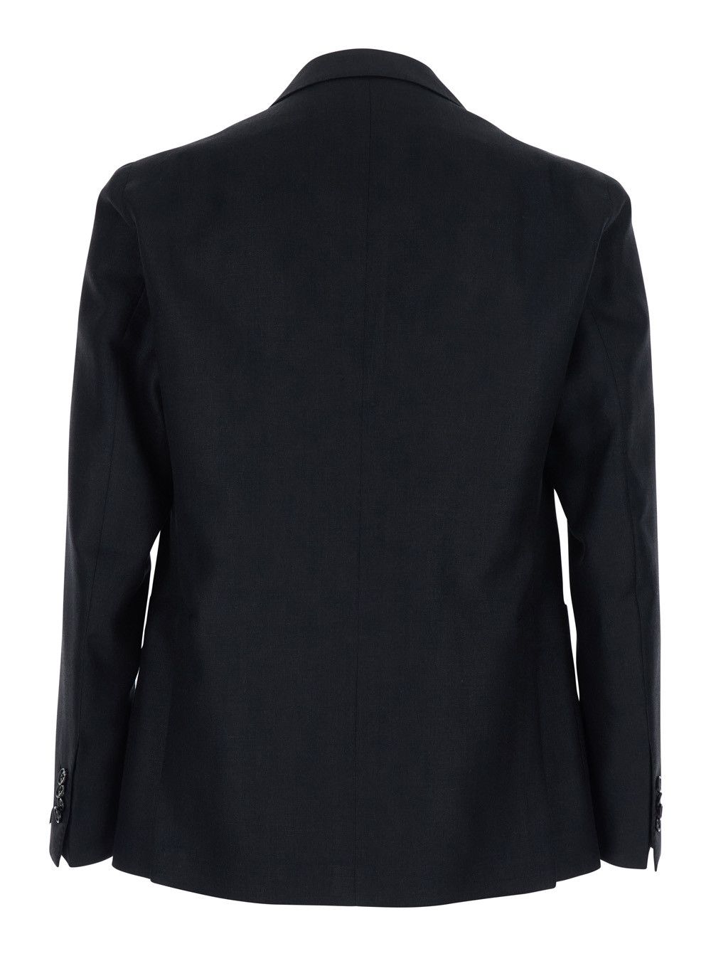 Tagliatore Blue Single-breasted 'Montecarlo' Jacket with Front Closure in Blend of Wool and Silk Men Size US M / EU 48-50 / 2 - 2 Thumbnail