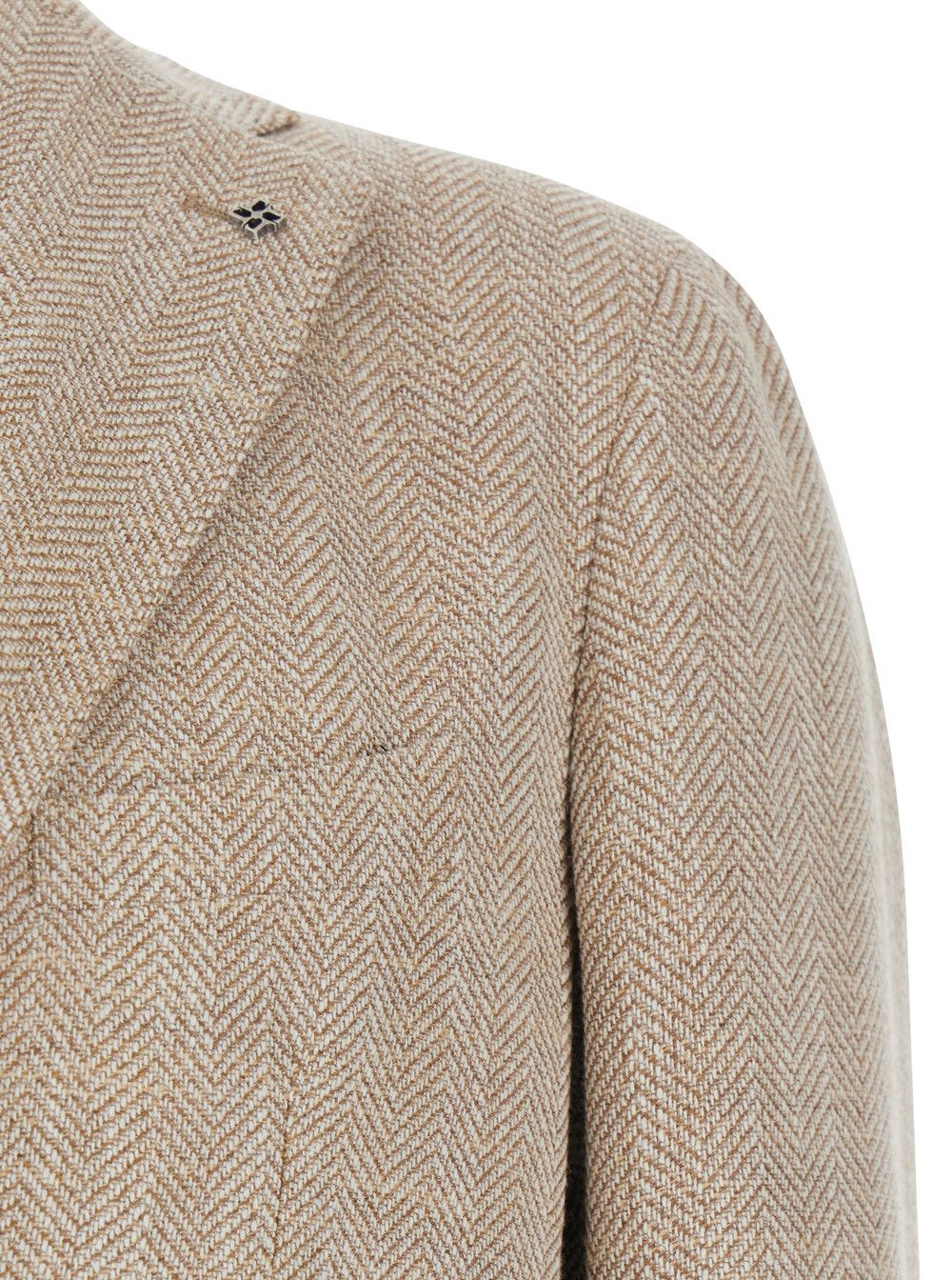 Tagliatore Beige Single-breasted Jacket with Notched Revers in Wool for Men Size US L / EU 52-54 / 3 - 3 Thumbnail