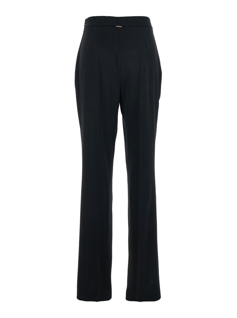 TWINSET High-Waisted Pants with Zip Closure and Logo Plate on the Back Size 28" / US 6 / IT 42 - 2 Thumbnail