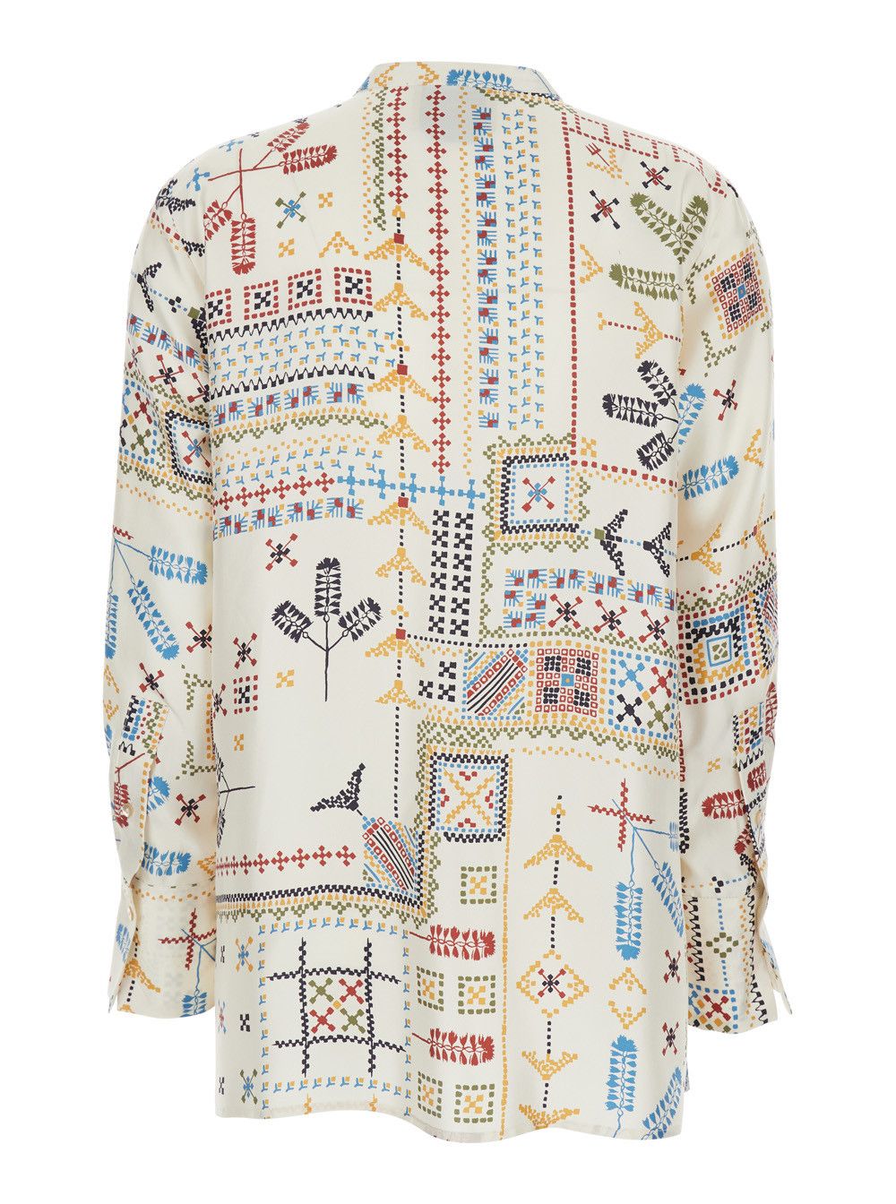 Missoni Shirt with Raised Collar and All-Over Multicolor Print for Women Size M / US 6-8 / IT 42-44 - 2 Thumbnail