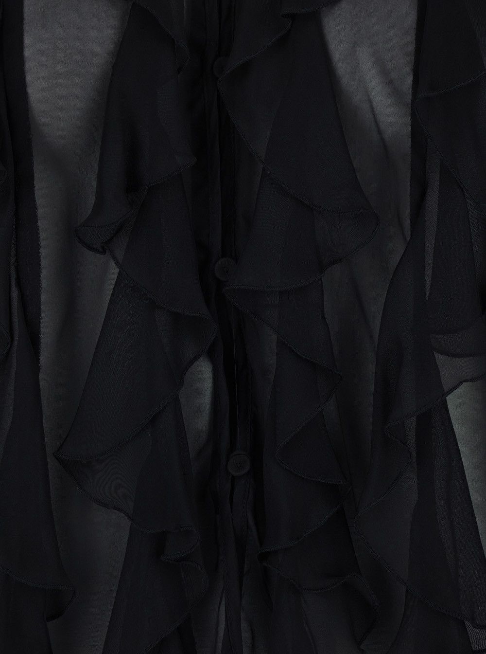 Missoni Blouse 'Canela' with V-Neck and Ruches Design in Black Viscose and Silk for Women Size M / US 6-8 / IT 42-44 - 3 Thumbnail