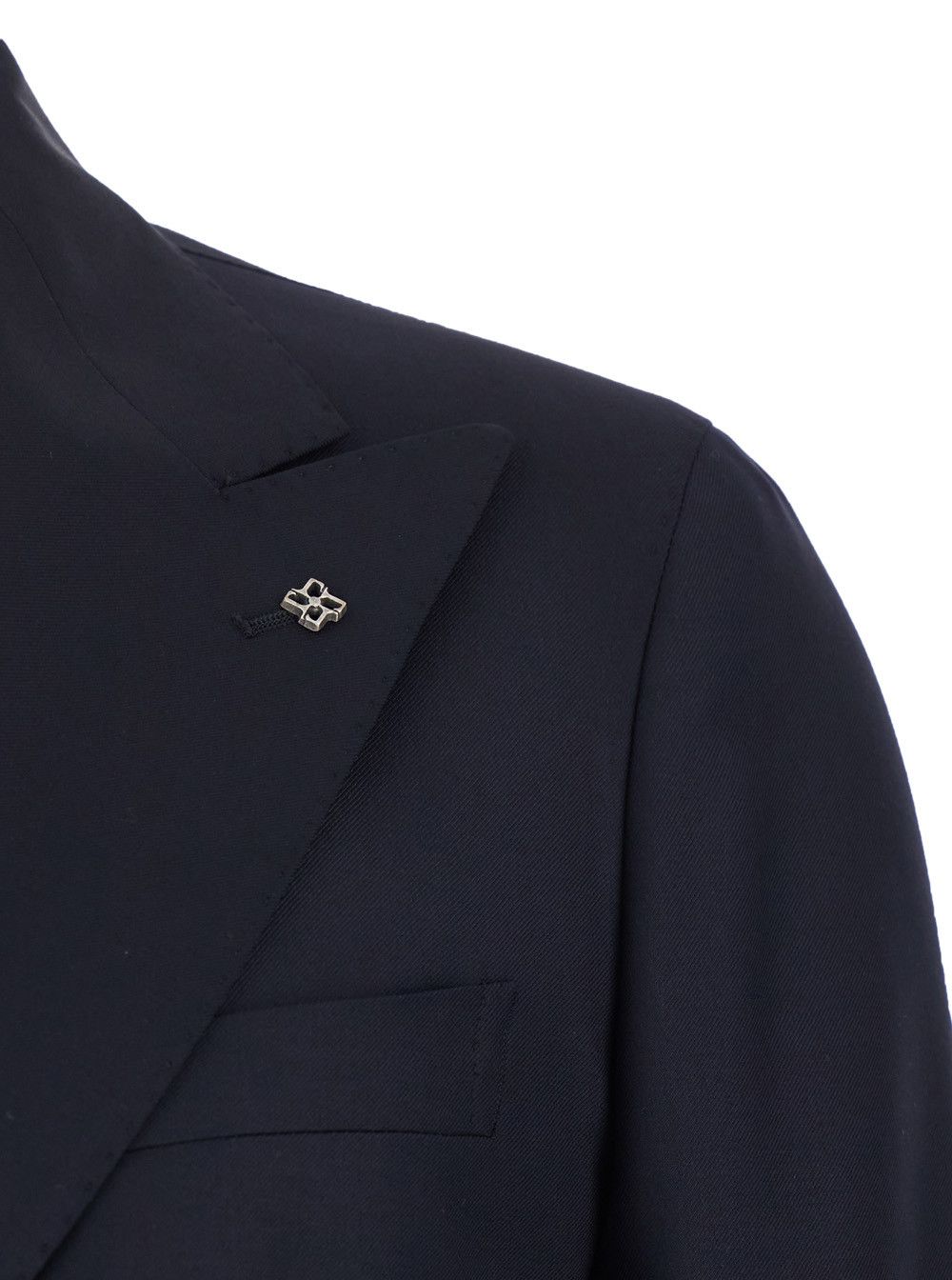 Tagliatore Blue 'Vesuvio' Double-breasted Suit with Peak revers in Wool for Men Size US XL / EU 56 / 4 - 3 Thumbnail