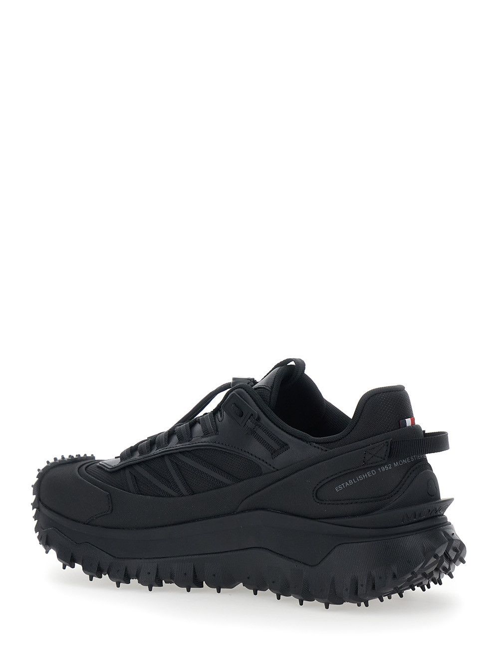 Moncler 'Trailgrip GTX' Black Low Top Sneakers with Logo Detail in Fabric Man Size US 12 / EU 45 - 3 Thumbnail