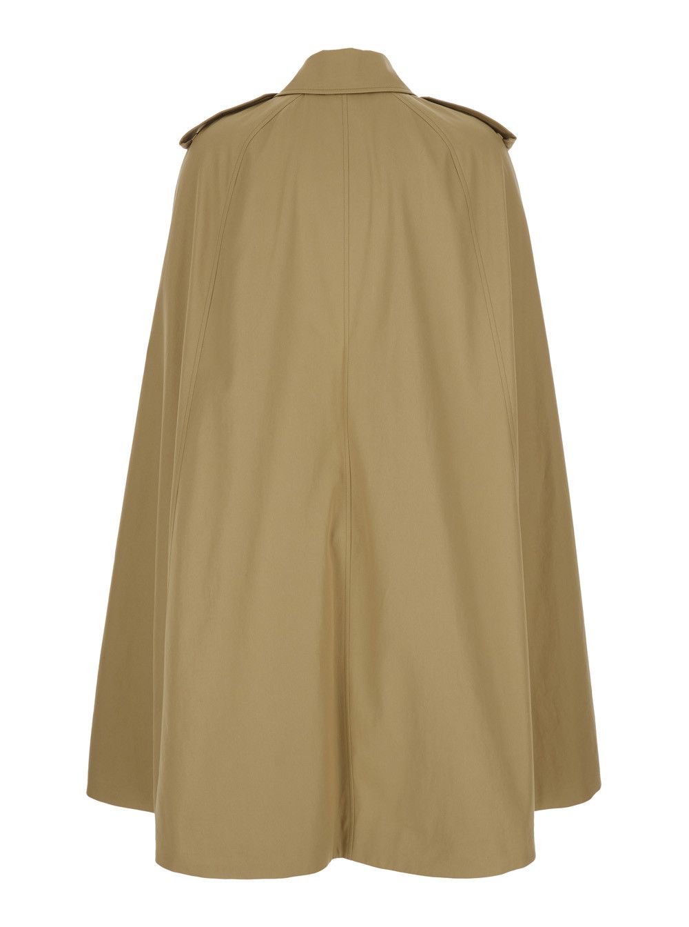 Burberry Bellemont Beige Cape with Classic Collar and Front Belt in Cotton for Women Size S / US 4 / IT 40 - 2 Thumbnail