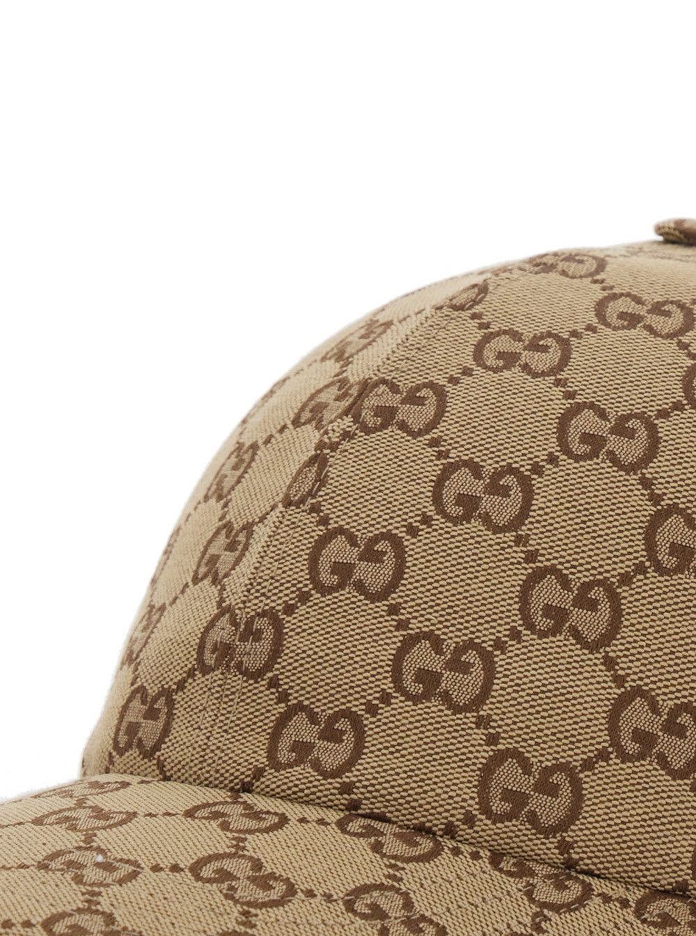 Gucci Beige Baseball Cap with Curved Brim and GG All-Over Motif in Fabric Woman Size ONE SIZE - 3 Thumbnail