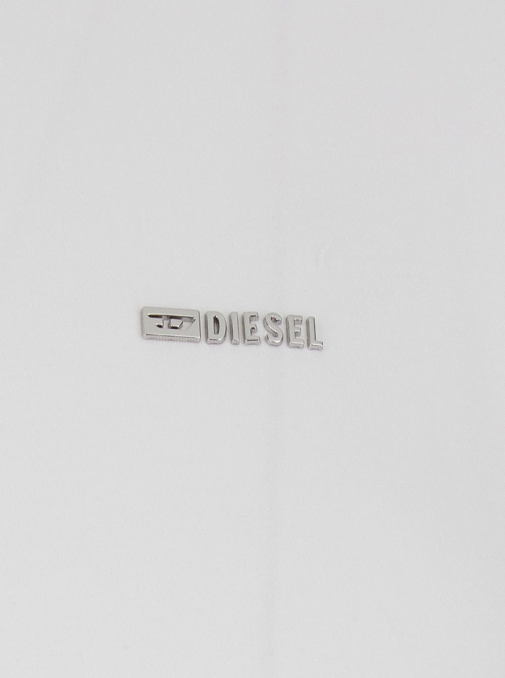 Diesel 'T-Adjust-Met' White T-Shirt with Lettering Logo on the Front in Cotton for Men Size US XL / EU 56 / 4 - 3 Thumbnail