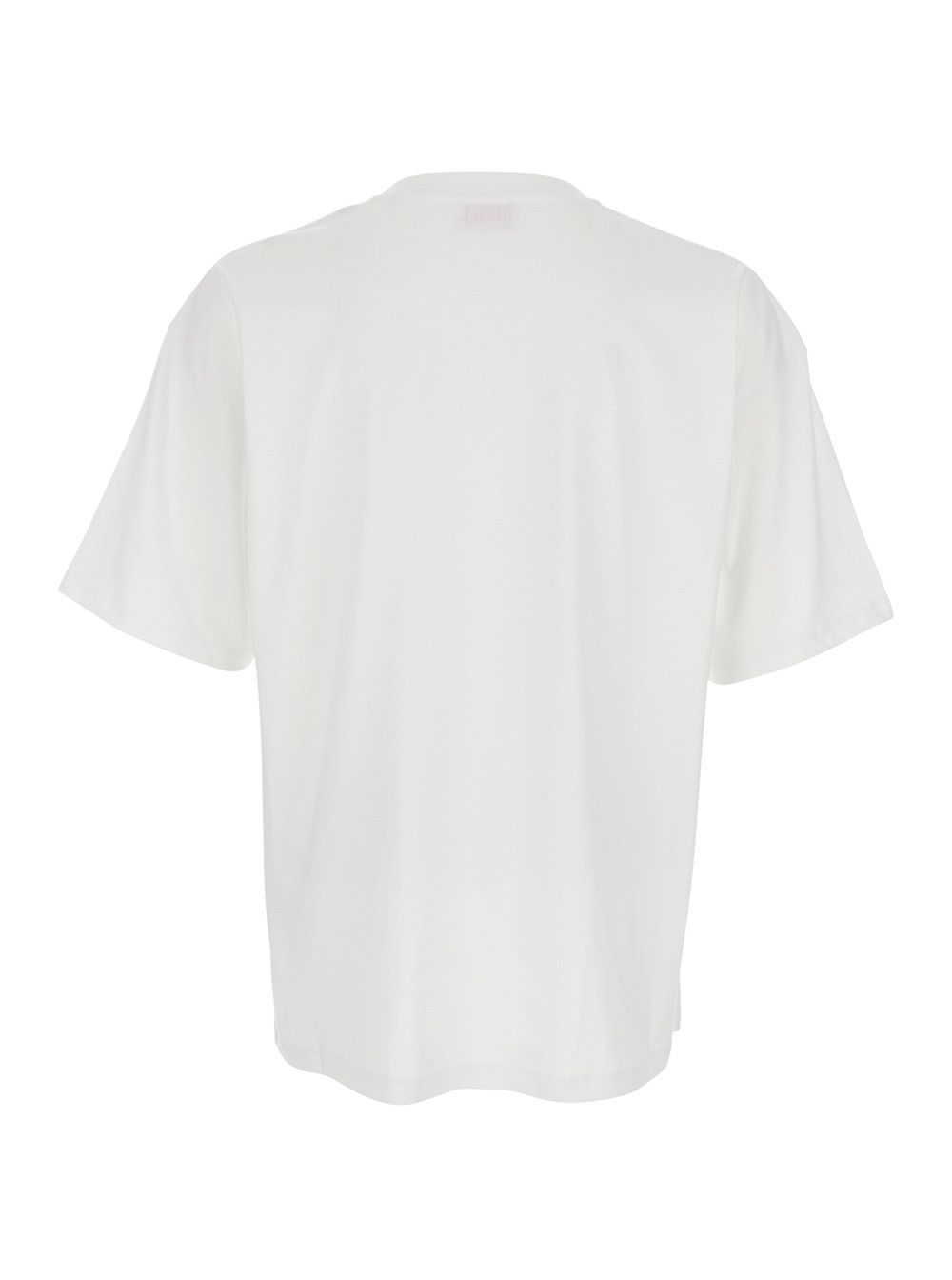 Diesel T-Shirt 'T-Lucien' with Tone-on-Tone Logo Patch on the Front in White Cotton for Men Size US L / EU 52-54 / 3 - 2 Thumbnail
