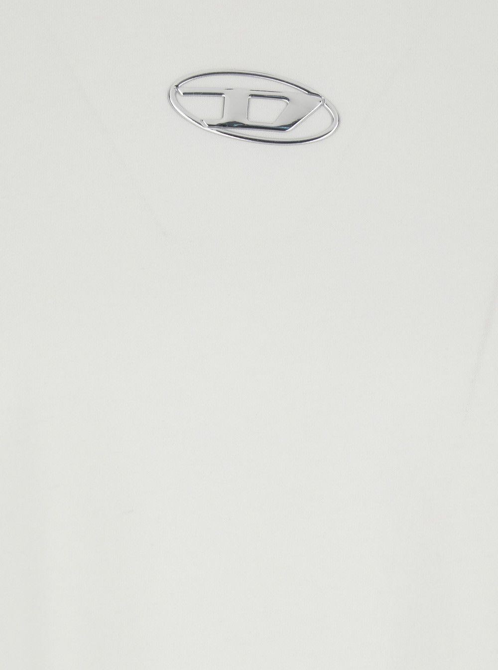 Diesel 'T-Bisco-Iod' White Sleeveless Top with Logo Detail on the Front in Cotton Man Size US S / EU 44-46 / 1 - 3 Thumbnail