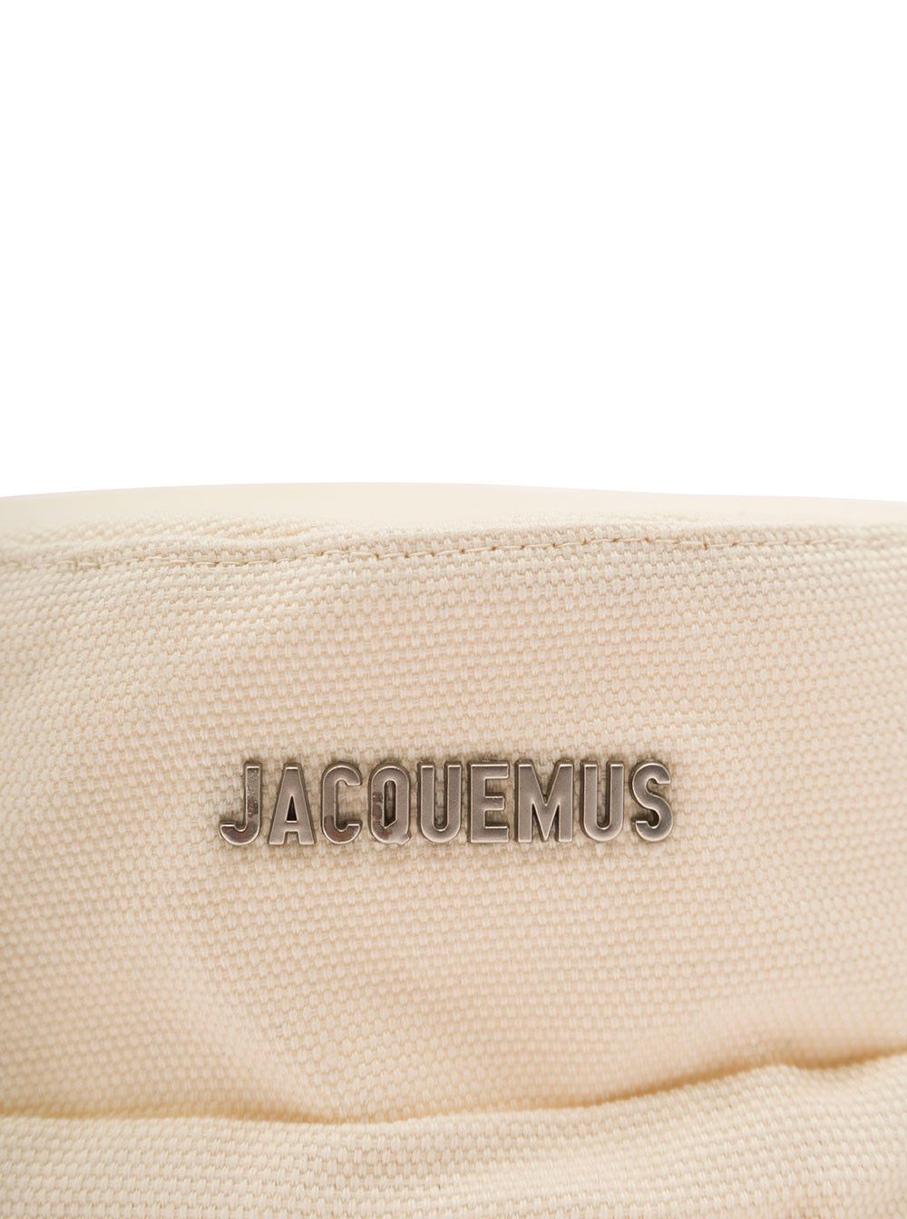 Jacquemus 'Le Bob Gadjo' Beige Fisherman Hat with Logo on the Front in Cotton Man Size ONE SIZE - 3 Thumbnail