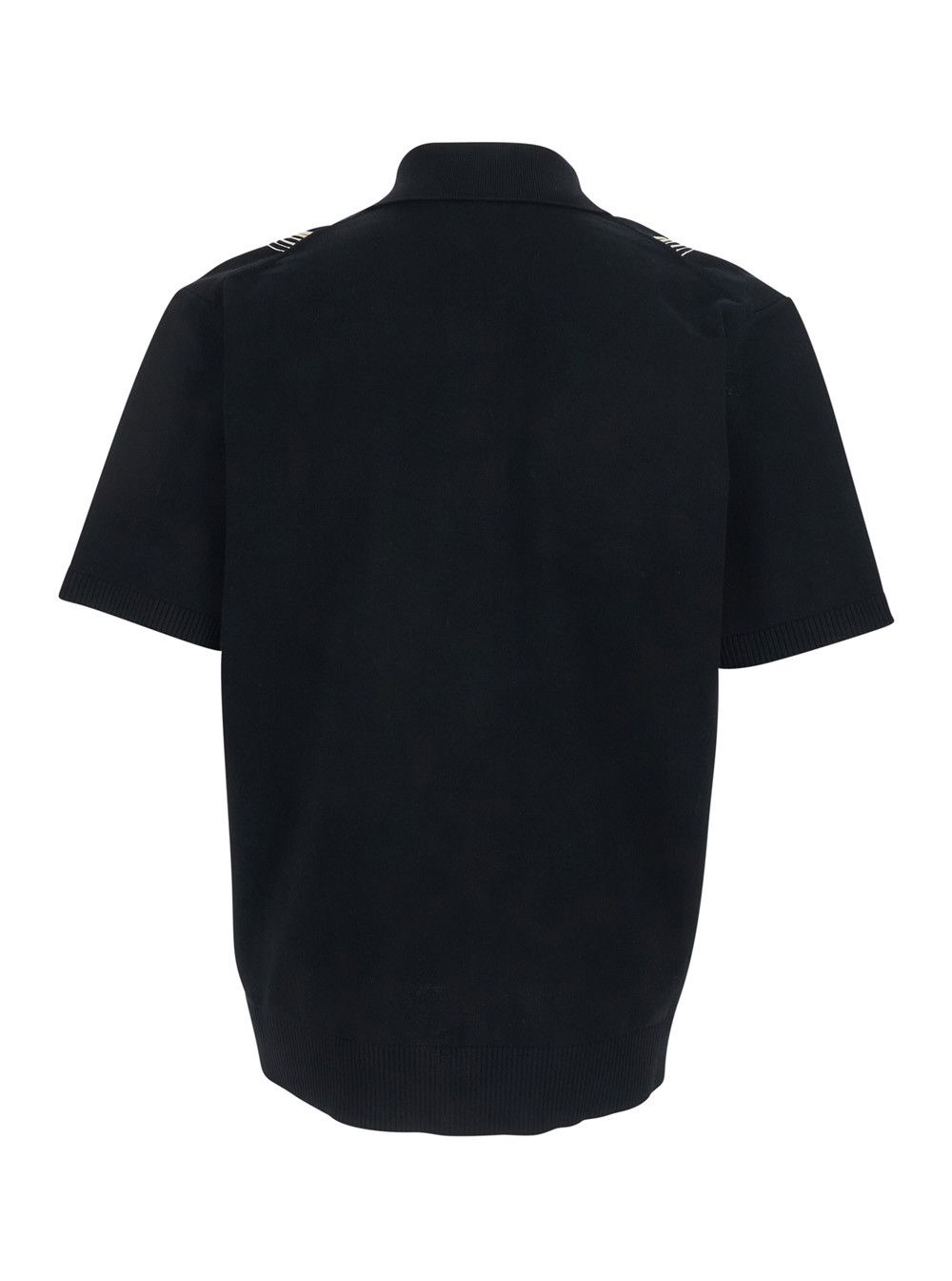 Amiri Black Shirt with Pointed Collar and Bead Details on the Front in Cotton Blend Men Size US L / EU 52-54 / 3 - 2 Thumbnail