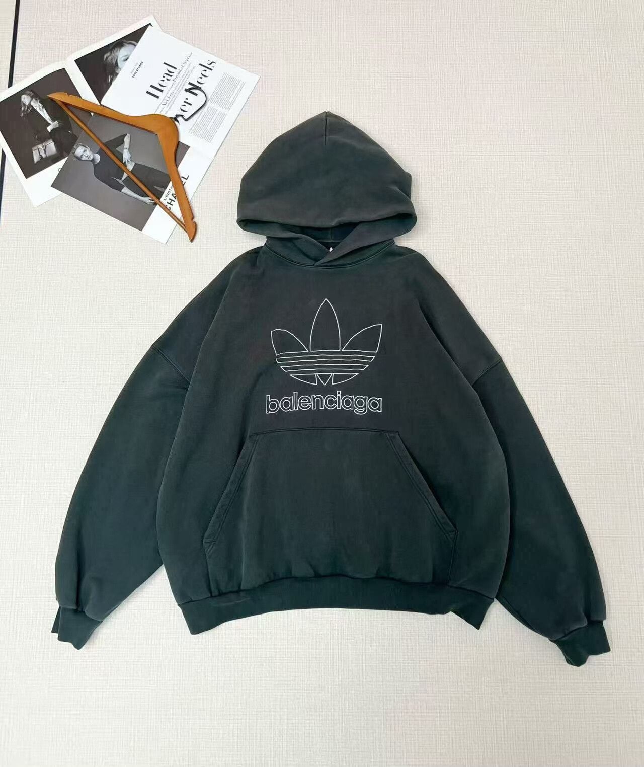 Balenciaga Balenciaga x Adidas Hoodie Size 2 Size US M / EU 48-50 / 2 - 2 Thumbnail