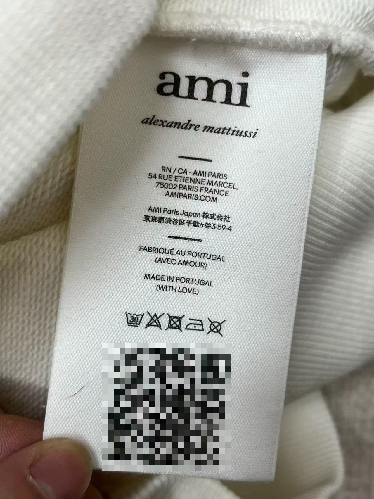 AMI AMI White Cotton Hooded Sweatshirt Size US S / EU 44-46 / 1 - 5 Thumbnail
