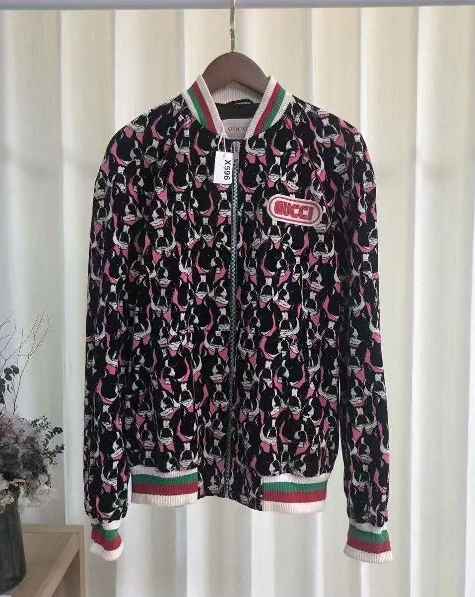 Gucci Gucci Bulldog Print Velvet Jacket Size US XS / EU 42 / 0 - 3 Thumbnail