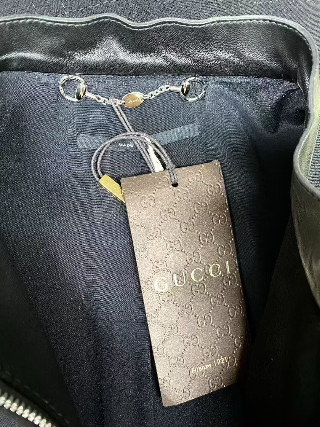 Gucci Gucci Leather Jacket with Tags Size S / US 4 / IT 40 - 5 Thumbnail