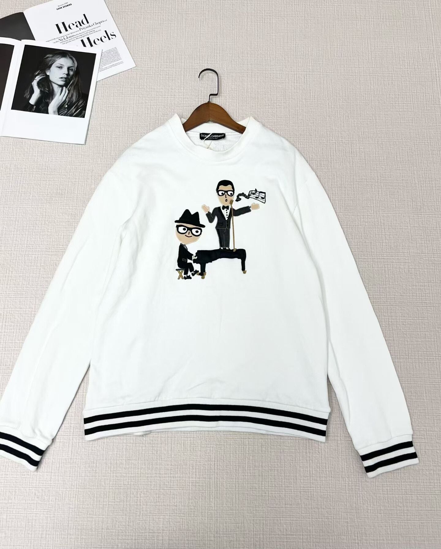 Dolce & Gabbana Dolce & Gabbana White Embroidered Hoodie Size US L / EU 52-54 / 3 - 2 Thumbnail