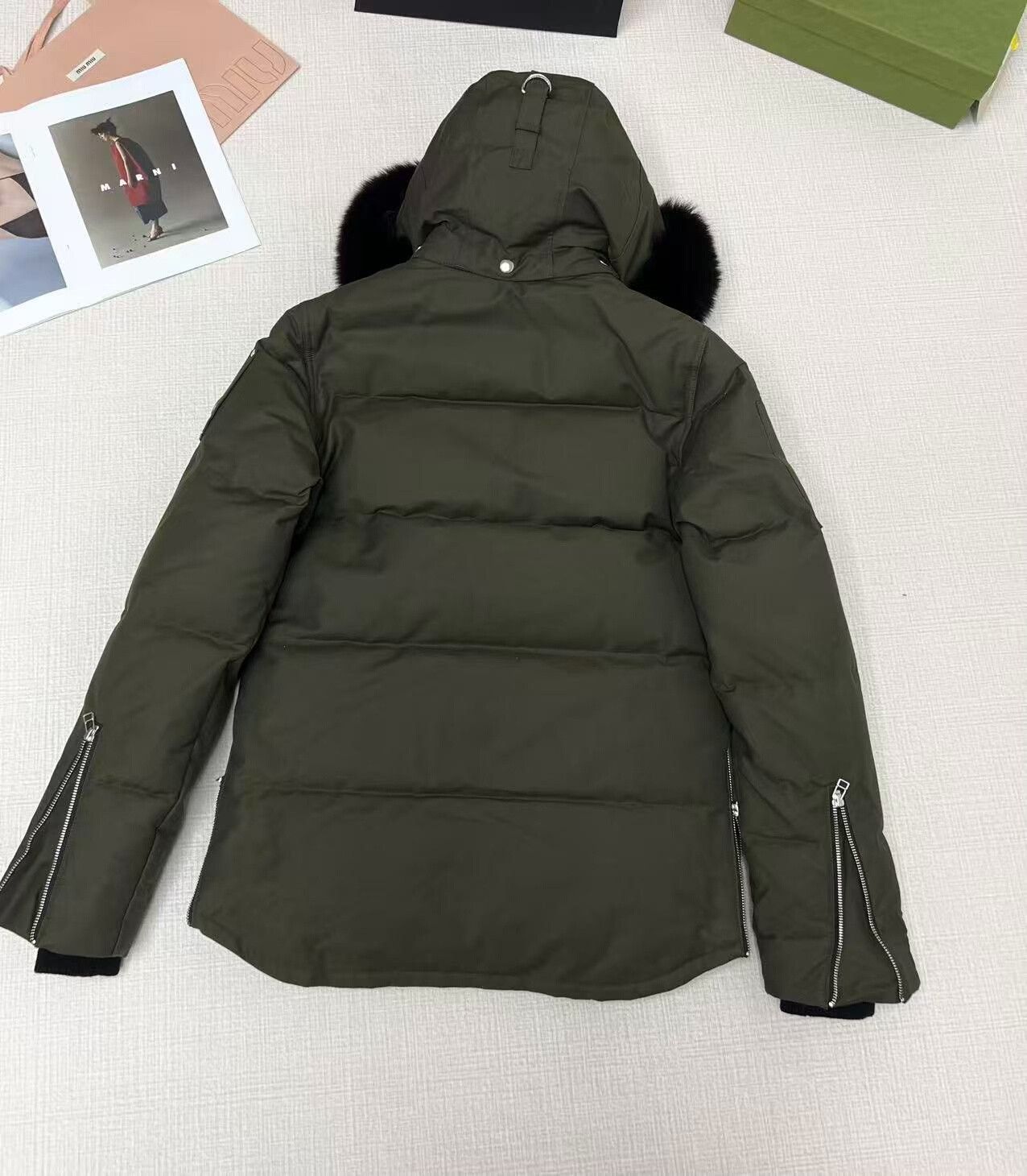 Moose Knuckles Moose Knuckles Olive Green Down Jacket Size US S / EU 44-46 / 1 - 2 Thumbnail