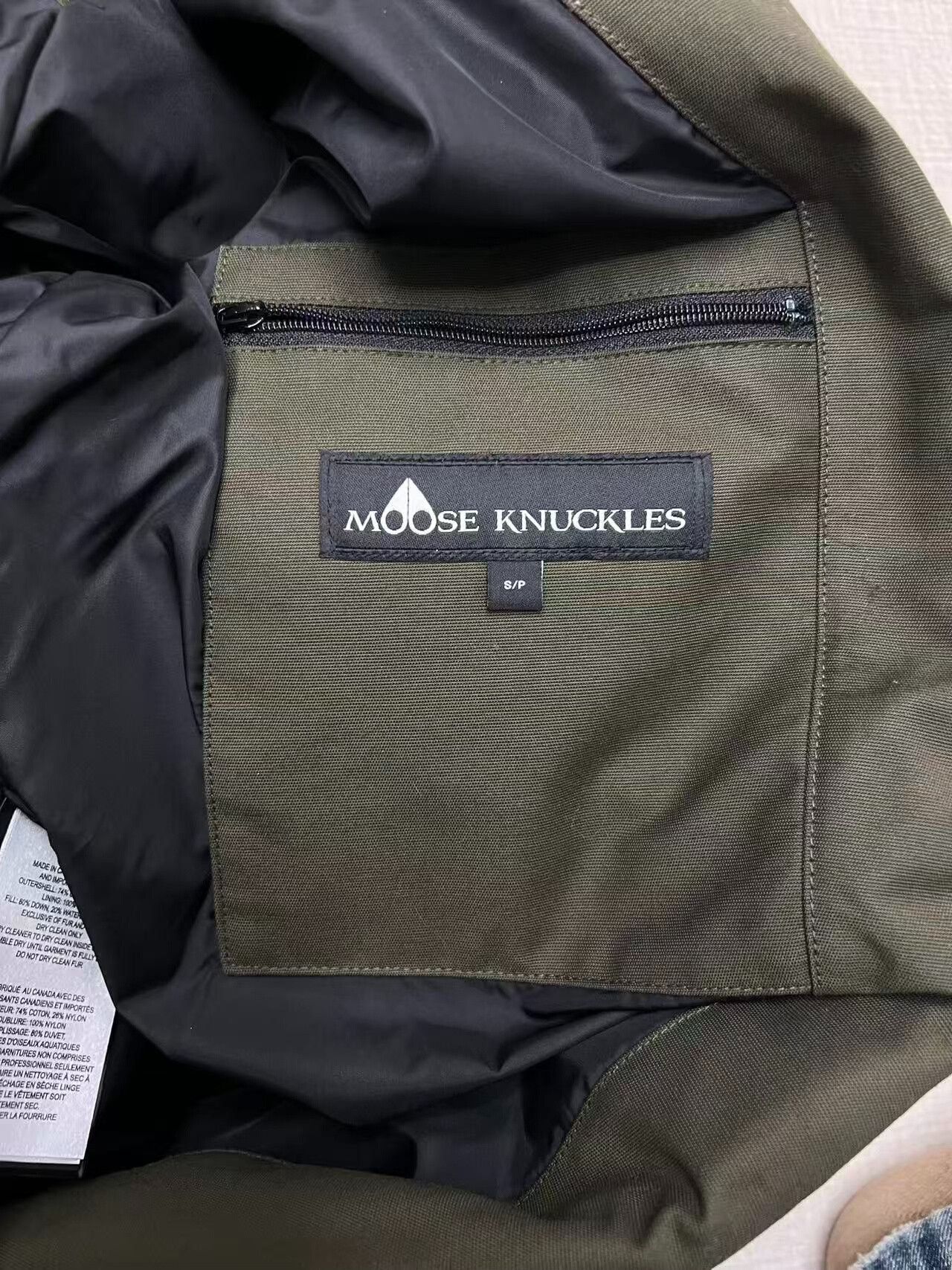 Moose Knuckles Moose Knuckles Olive Green Down Jacket Size US S / EU 44-46 / 1 - 5 Thumbnail