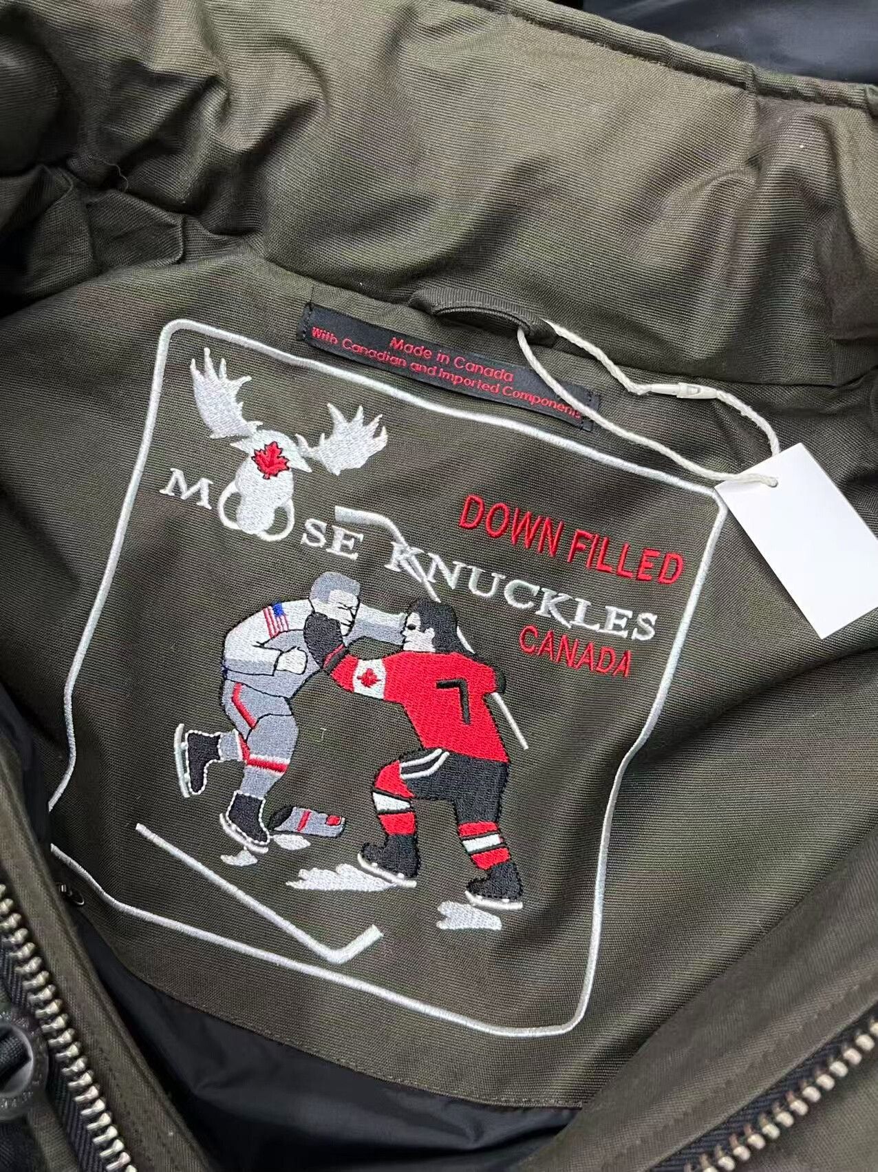 Moose Knuckles Moose Knuckles Olive Green Down Jacket Size US S / EU 44-46 / 1 - 4 Thumbnail