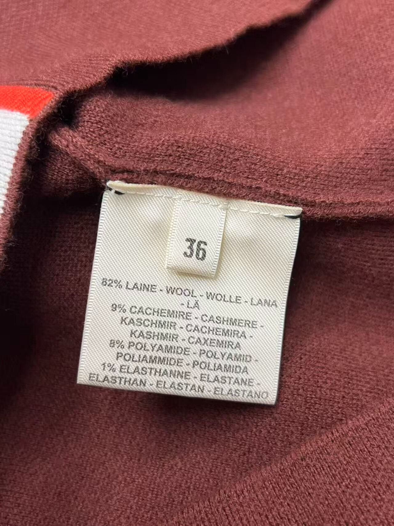 Hermes Hermes Wool Embroidery Long Sleeve Sweater Size XS / US 0-2 / IT 36-38 - 4 Thumbnail