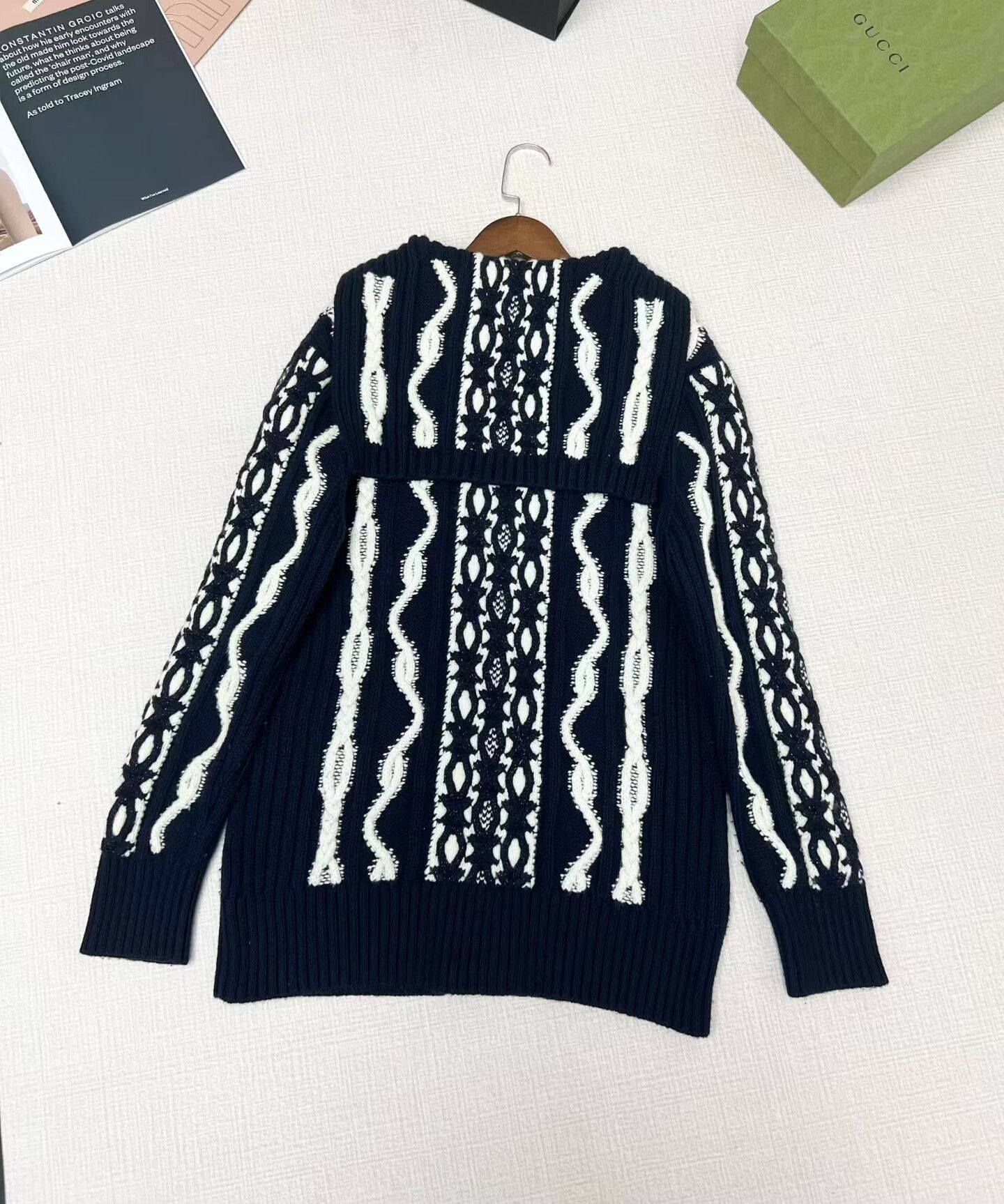 Chanel Chanel Navy Blue Knit Cardigan Size XS / US 0-2 / IT 36-38 - 2 Thumbnail