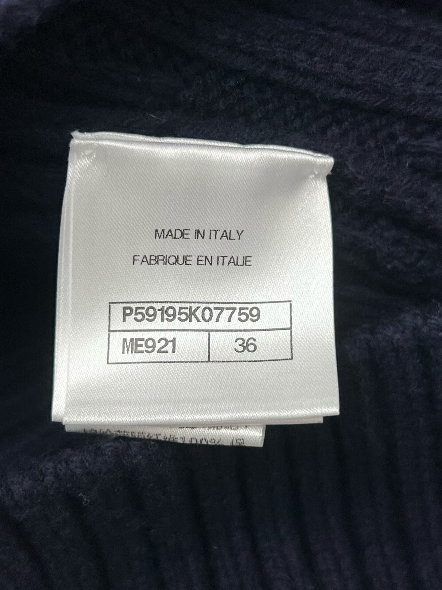 Chanel Chanel Navy Blue Knit Cardigan Size XS / US 0-2 / IT 36-38 - 9 Thumbnail