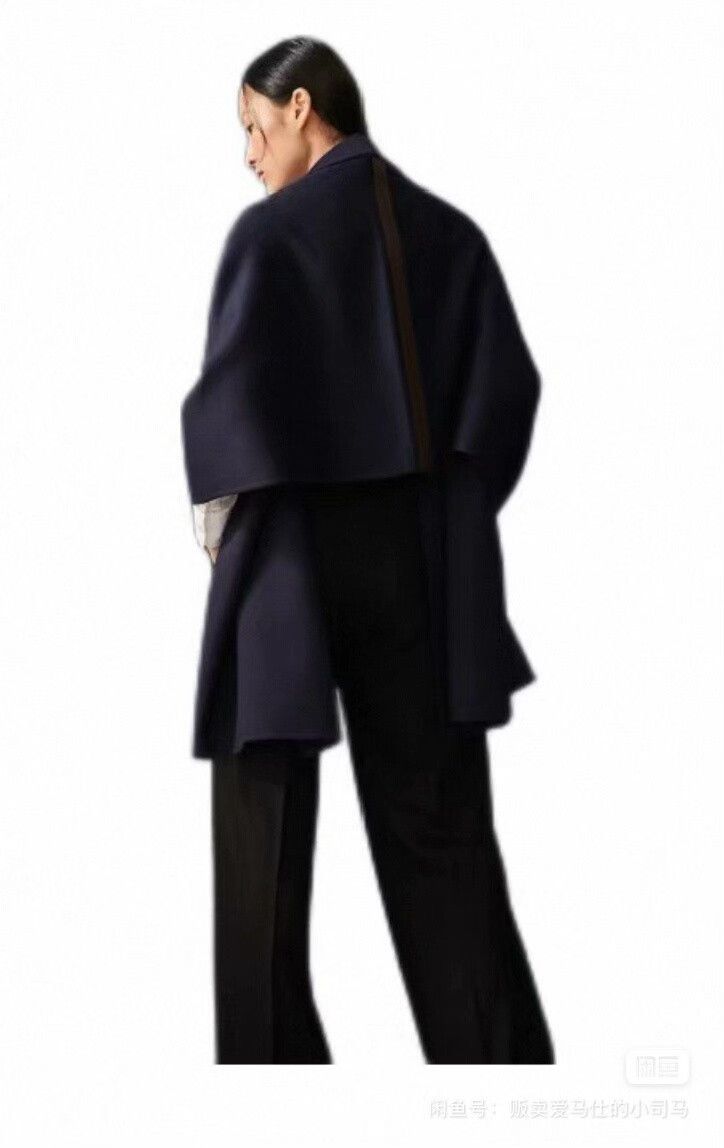 Hermes Hermes Cashmere Shawl in Dark Blue Size ONE SIZE - 8 Thumbnail