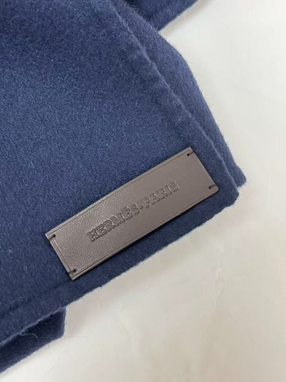 Hermes Hermes Cashmere Shawl in Dark Blue Size ONE SIZE - 6 Thumbnail
