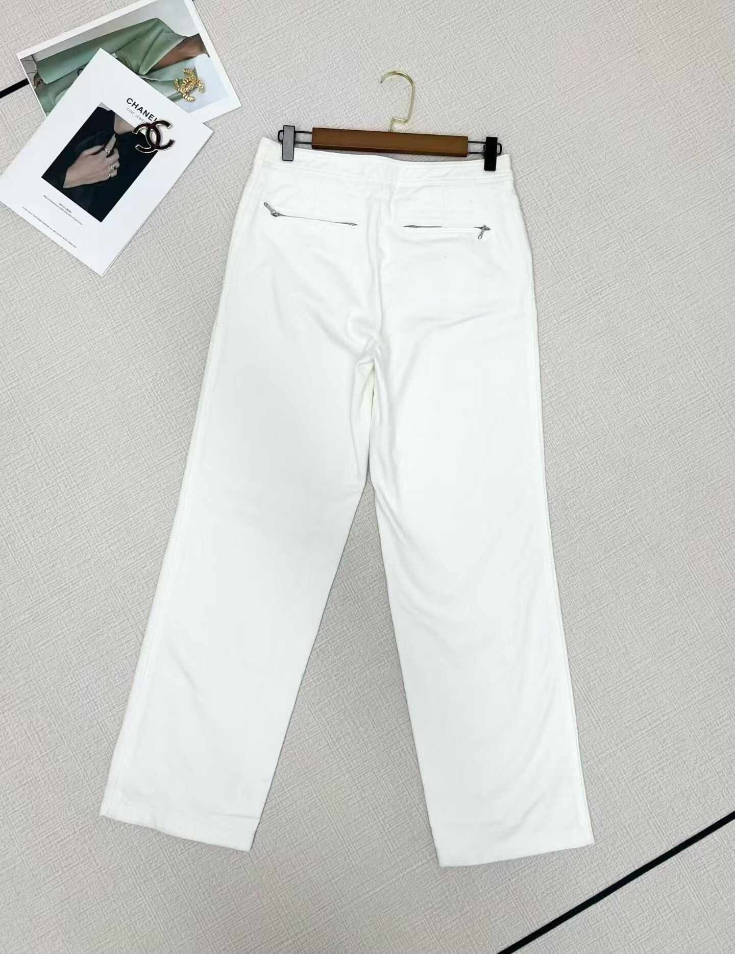Chanel Chanel White Women's Pants Size 38 Size 38" / US 16 / IT 52 - 4 Thumbnail