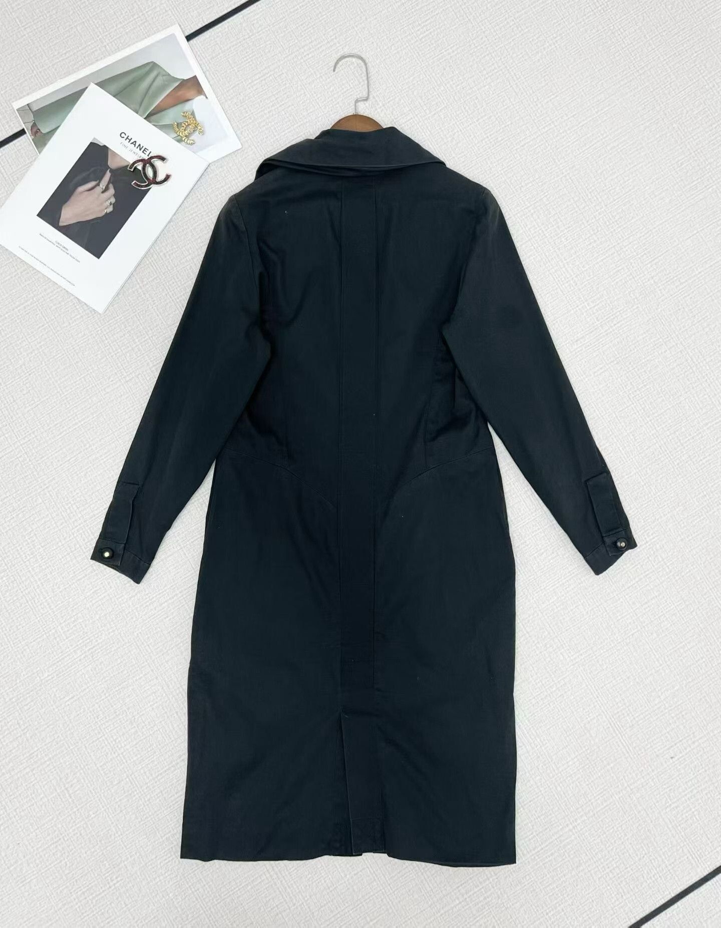 Chanel Long Sleeve Dress with Button Detail