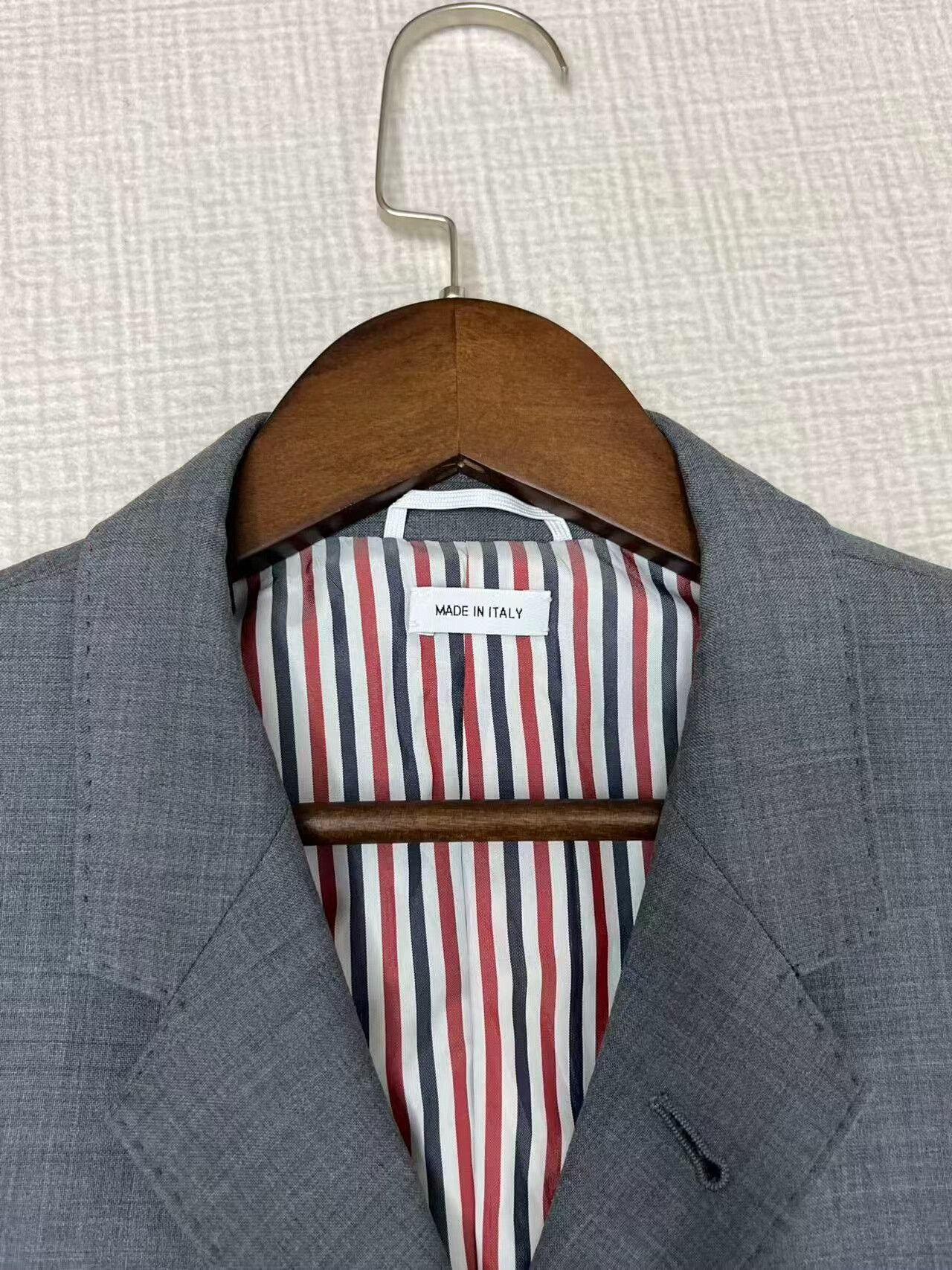 Thom Browne Thom Browne Striped Wool Blazer Jacket Size US M / EU 48-50 / 2 - 2 Thumbnail