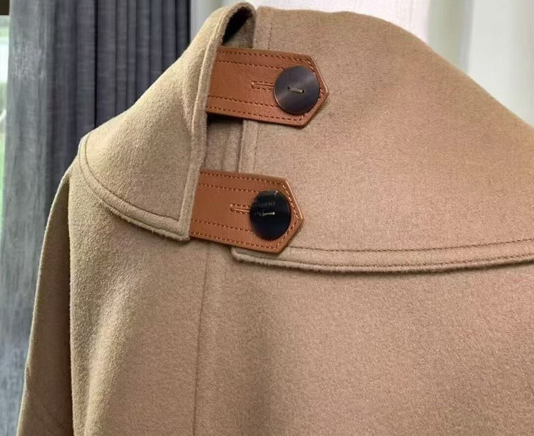 Loewe LOEWE Camel Cashmere Loose Coat Size XXS / US 00 / IT 34 - 5 Thumbnail