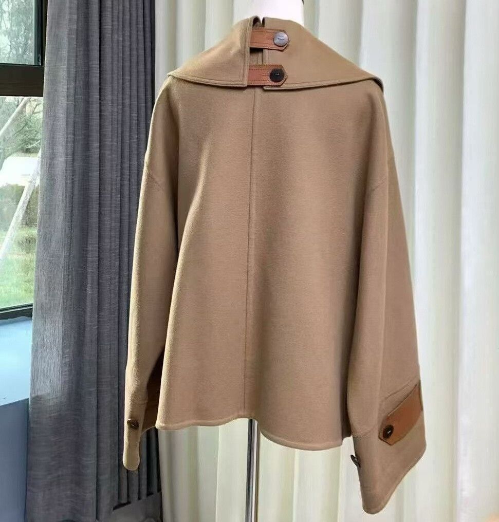 Loewe LOEWE Camel Cashmere Loose Coat Size XXS / US 00 / IT 34 - 7 Thumbnail