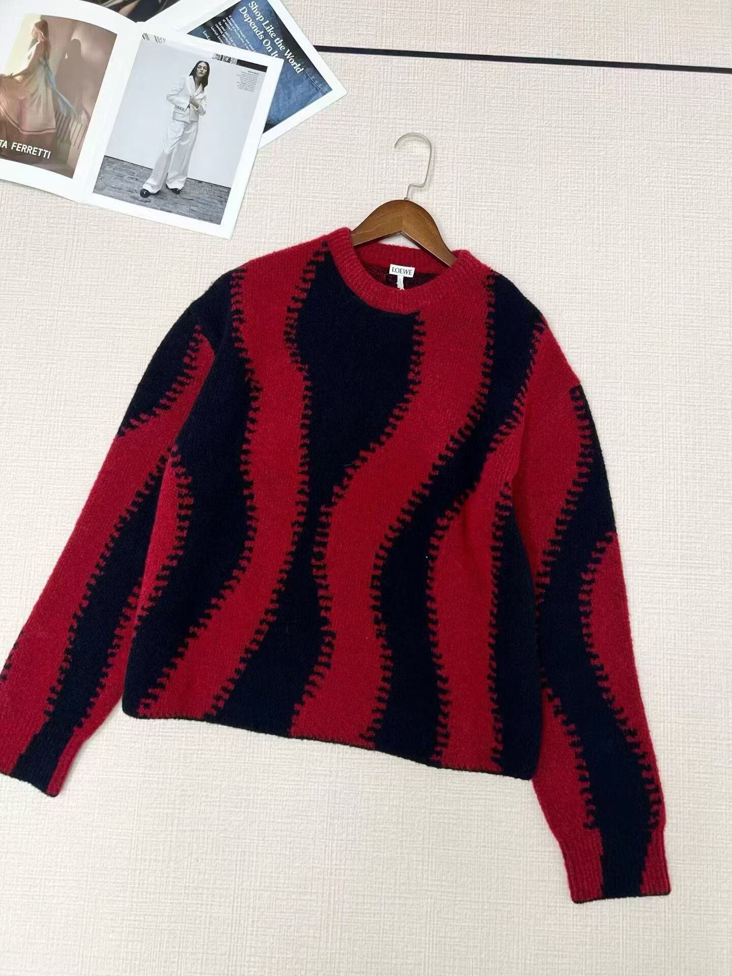 Loewe LOEWE Color Block Knit Sweater M Size US M / EU 48-50 / 2 - 2 Thumbnail