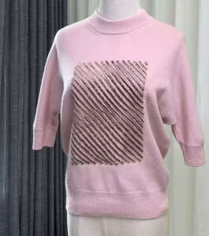 Dior Pink Christian Dior Cashmere Knit Top Size XS / US 0-2 / IT 36-38 - 3 Thumbnail